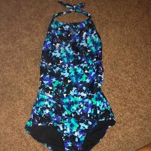 Blue; swimsuit; Speedo; medium